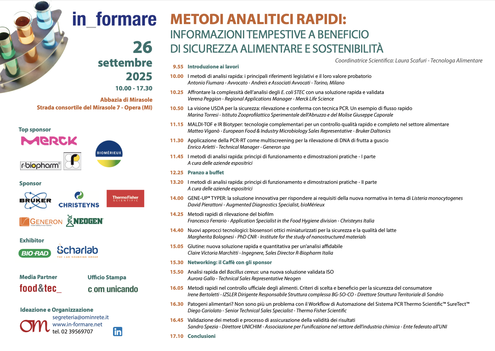 Metodi analitici rapidi: informazioni tempestive a beneficio di sicurezza alimentare e sostenibilità